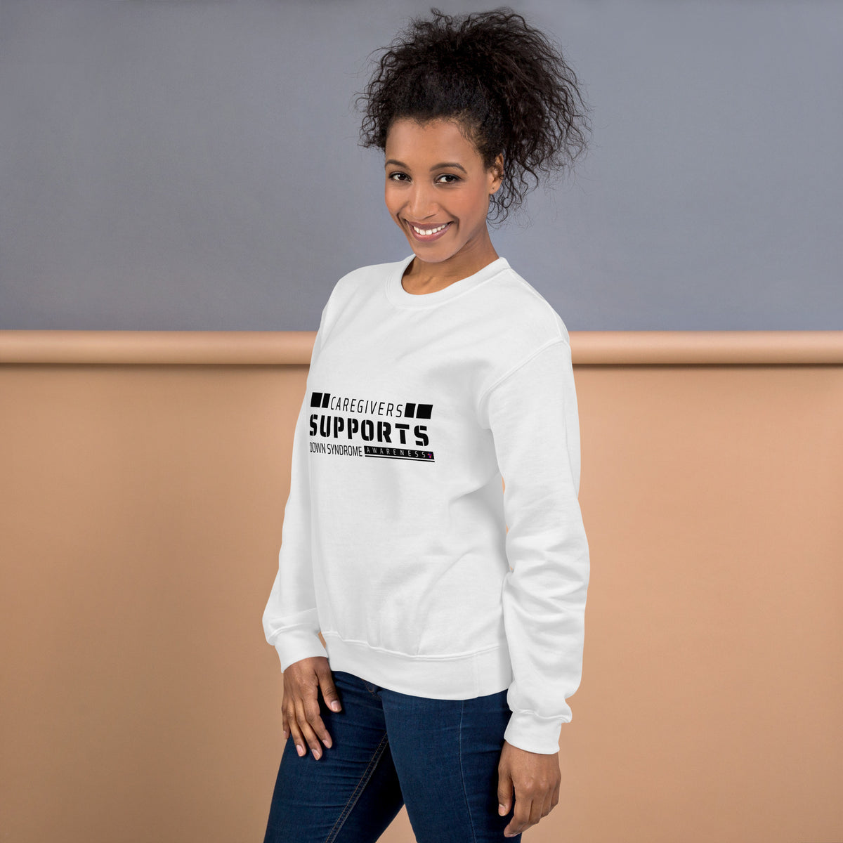 Care Givers  Supports Down Syndrome Unisex Sweatshirt