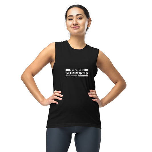 Care Givers Support Dawn Syndrome Awareness Muscle Shirt