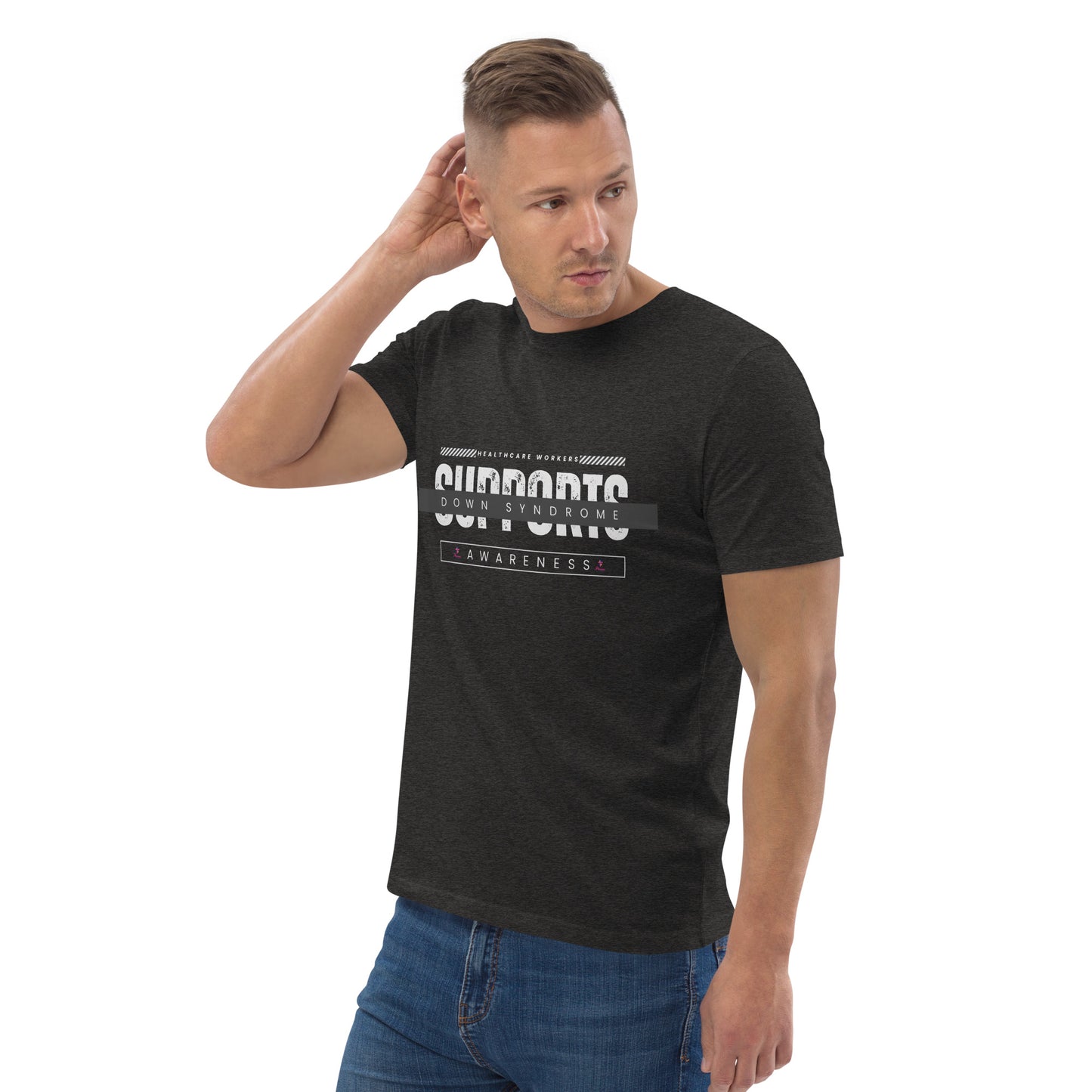 Healthcare Workers Support Down Syndrome Awareness  Unisex organic cotton t-shirt