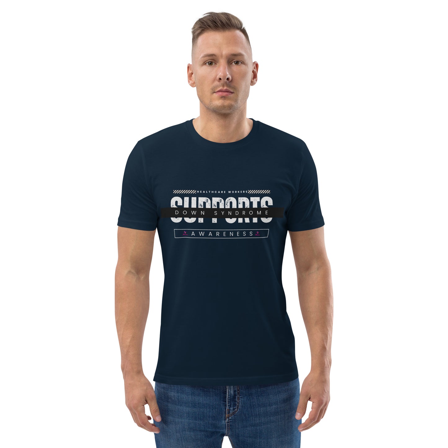 Healthcare Workers Support Down Syndrome Awareness  Unisex organic cotton t-shirt