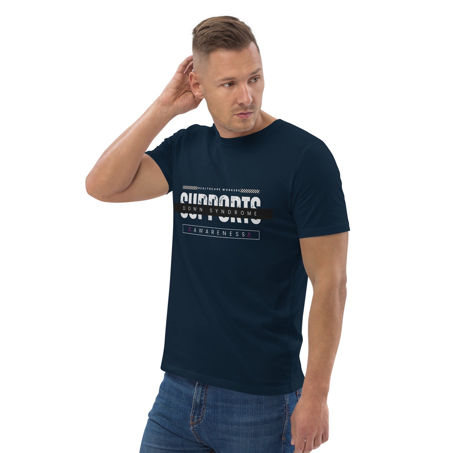 Healthcare Workers Support Down Syndrome Awareness  Unisex organic cotton t-shirt