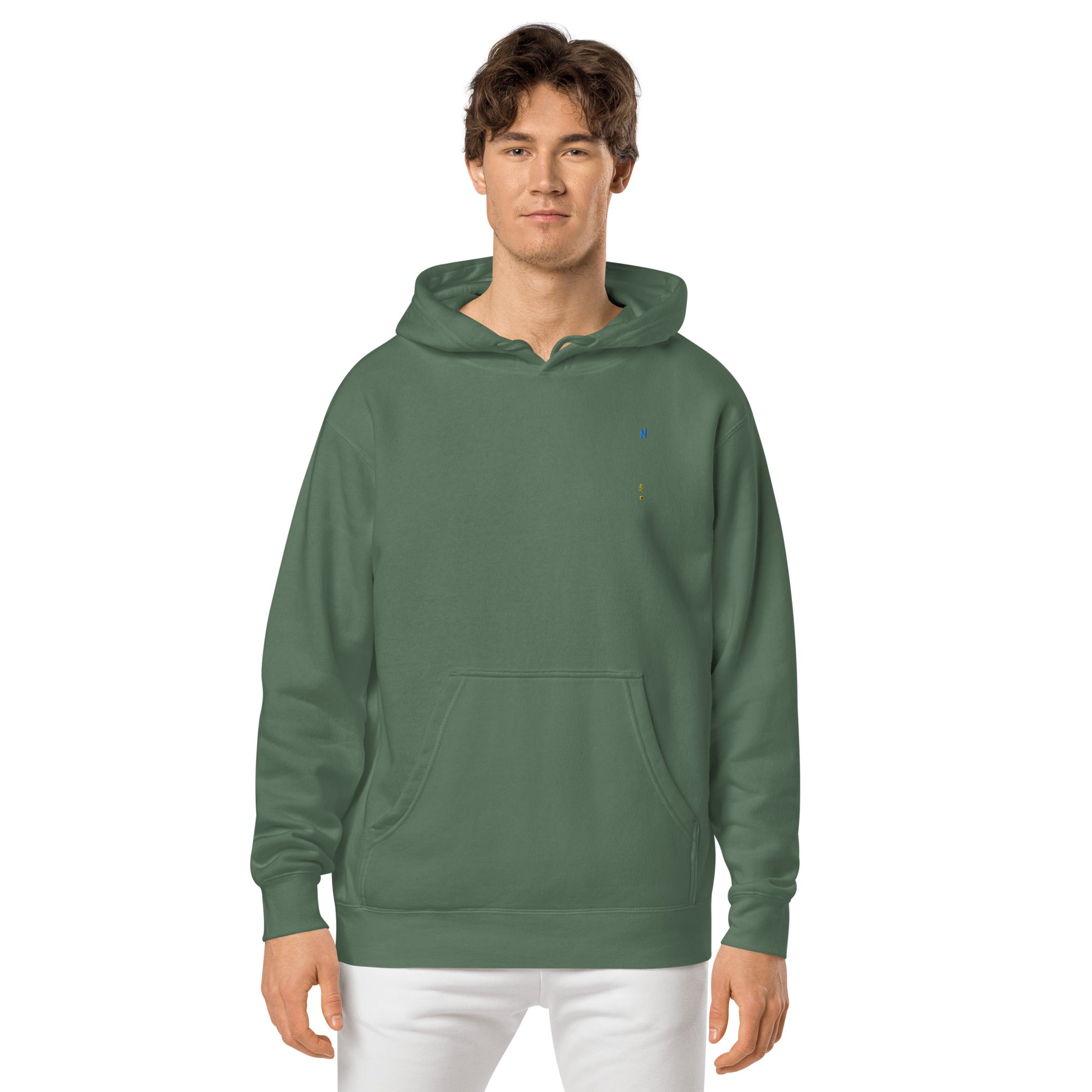 Store Walk, Man Unisex pigment dyed hoodie