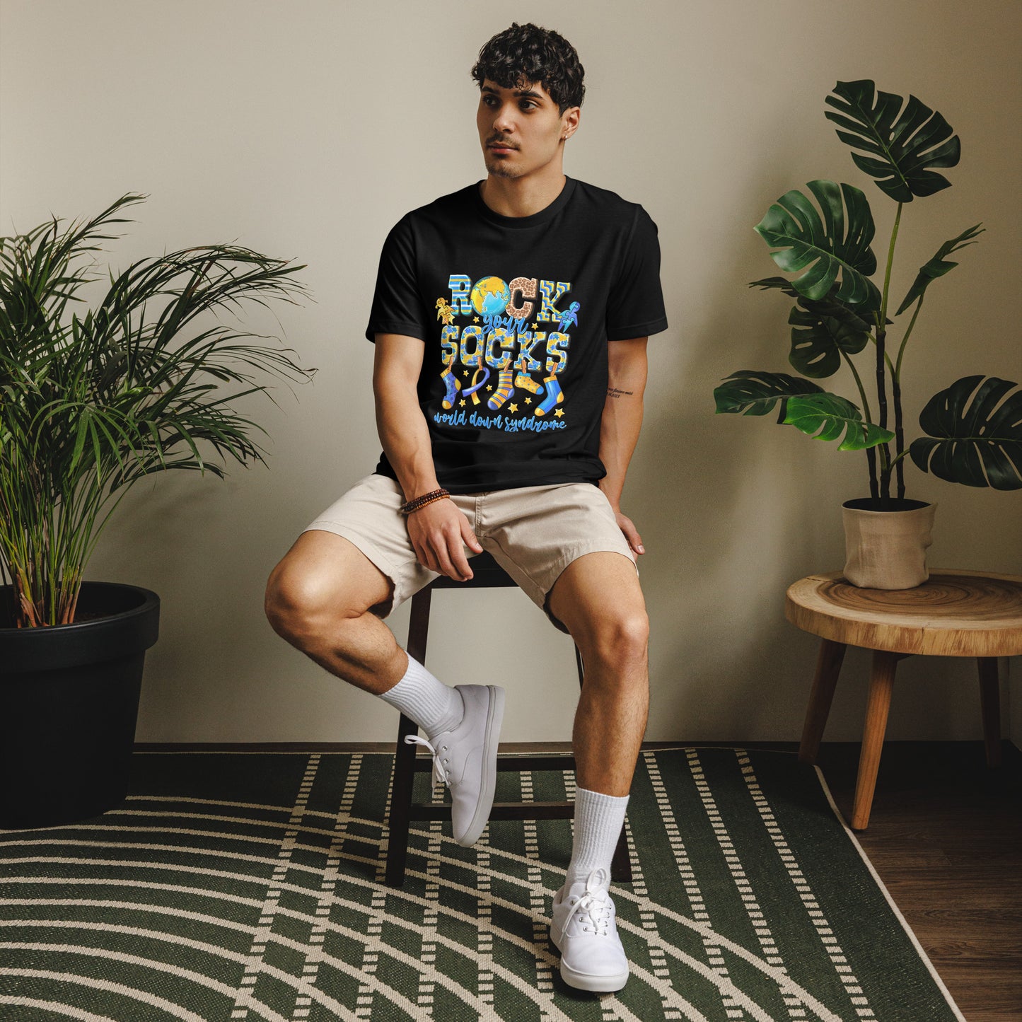 Rock your Socks world down syndrome Unisex staple eco t-shirt