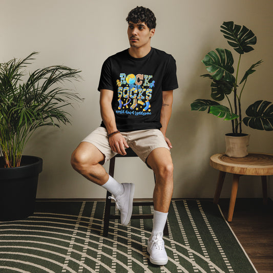 Rock your Socks world down syndrome Unisex staple eco t-shirt