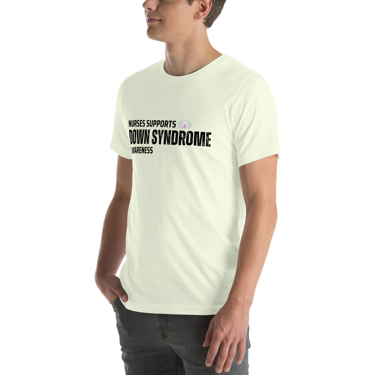 Nurses Supports Down Syndrome Unisex t-shirt