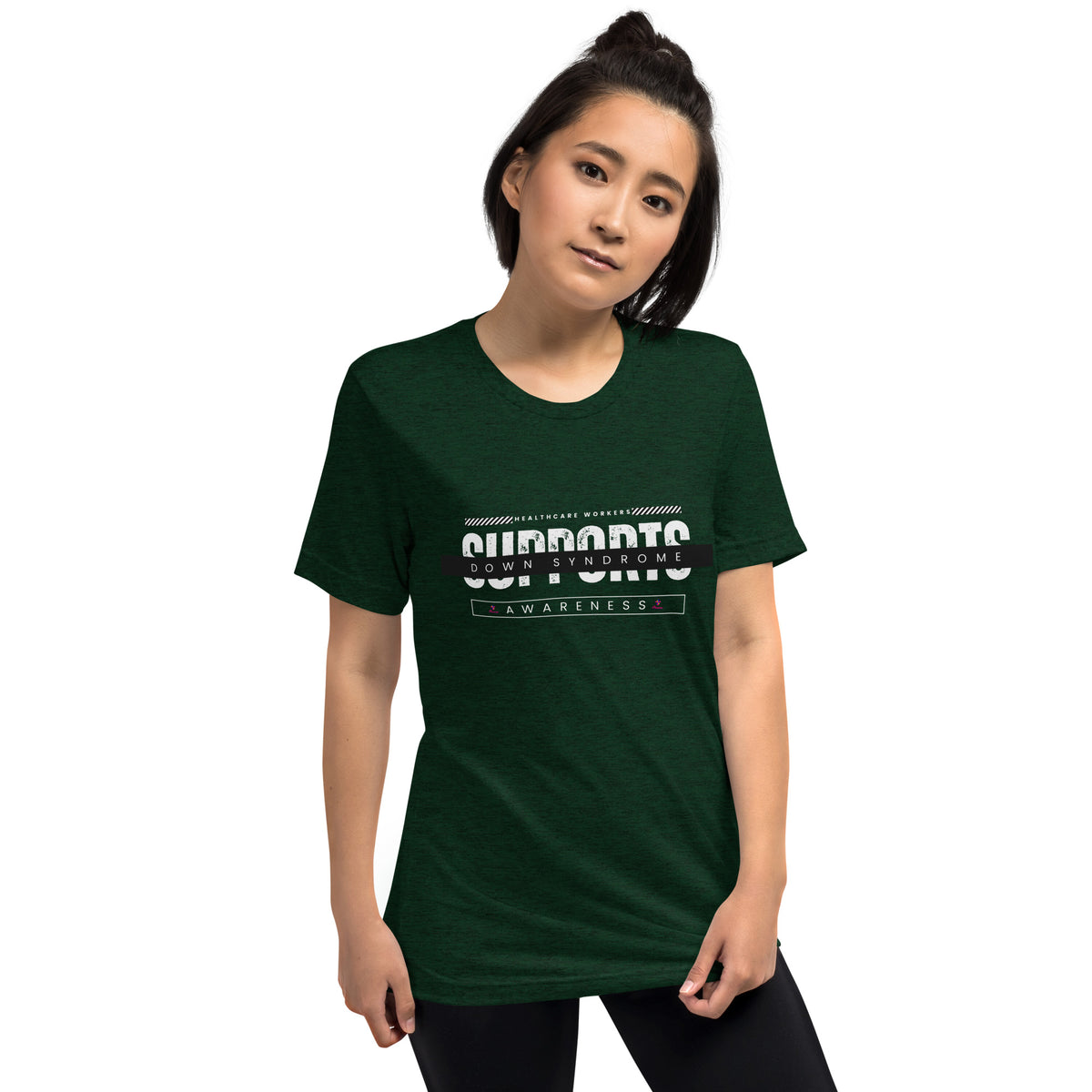 Healthcare Workers Support Down Syndrome Awareness Short sleeve t-shirt