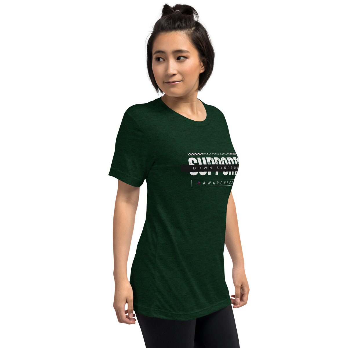 Healthcare Workers Support Down Syndrome Awareness Short sleeve t-shirt