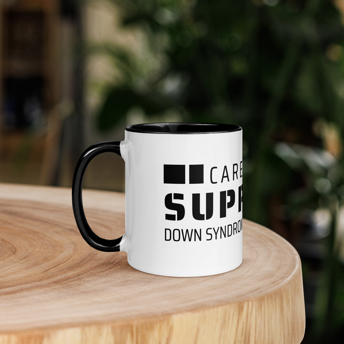 Care Givers Supports Down Syndrome Mug with Color Inside