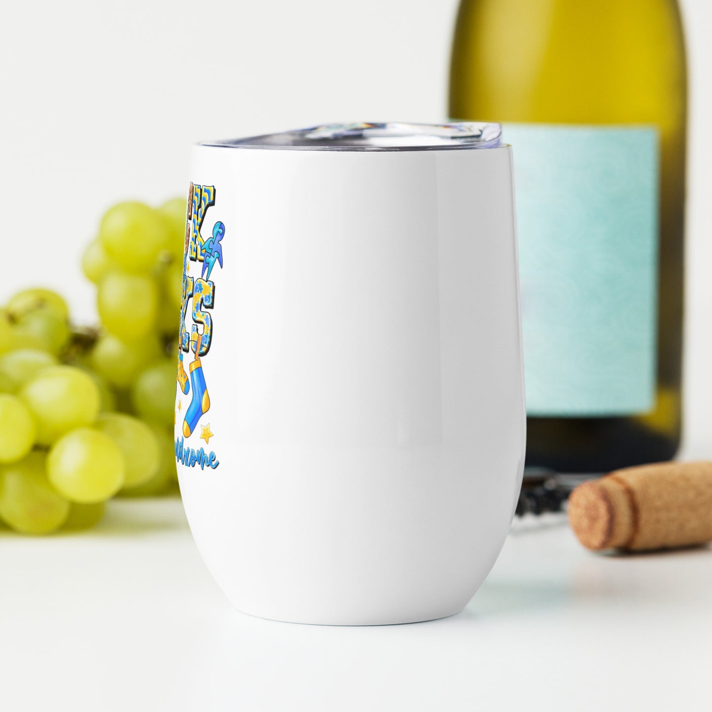 Rock Your Socks World Down Syndrome Day Stemless Wine Tumbler