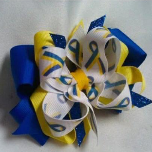 Down Syndrome Awareness Hair Bow