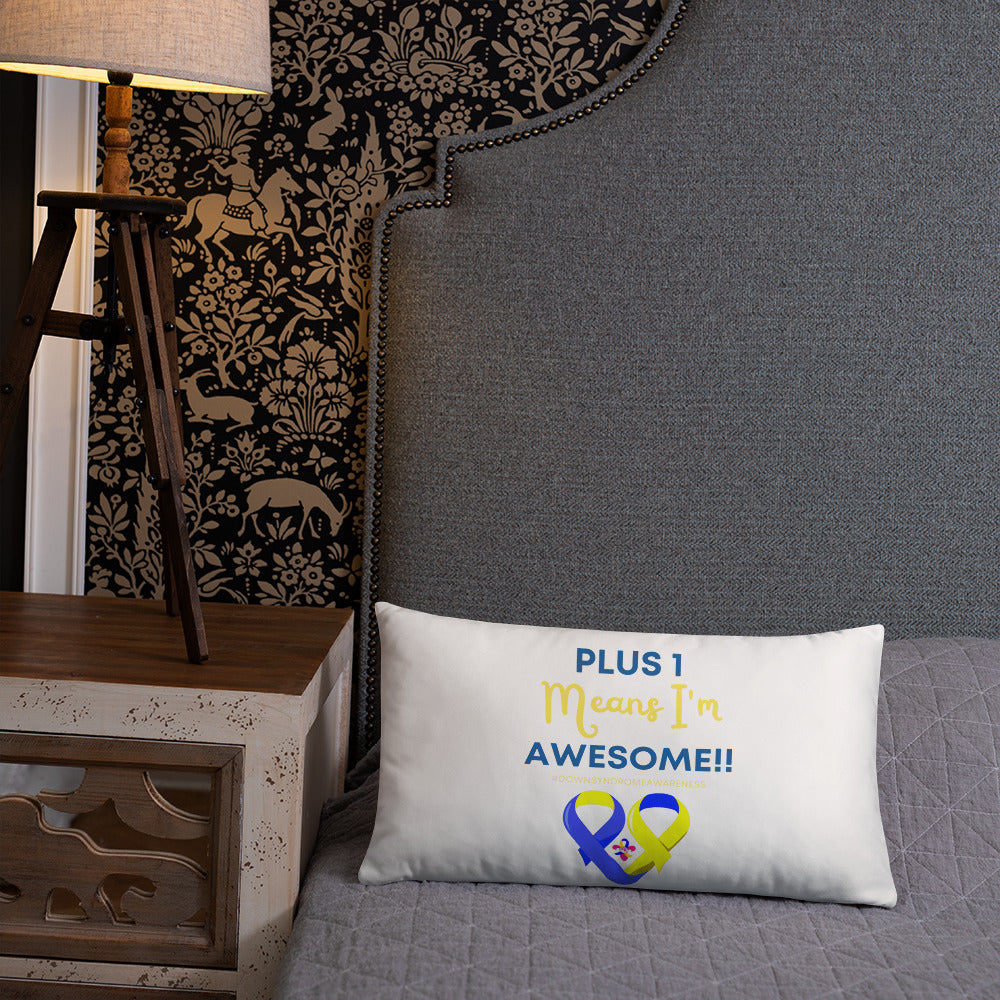 Plus 1 Means I'm Awesome Pillow