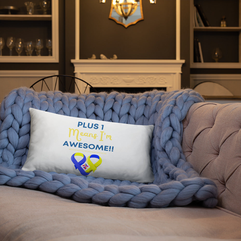 Plus 1 Means I'm Awesome Pillow