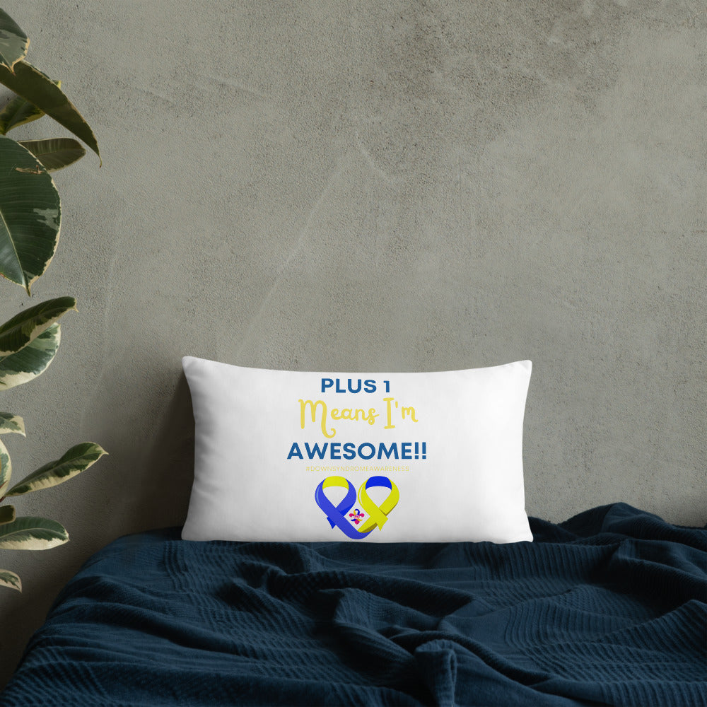 Plus 1 Means I'm Awesome Pillow