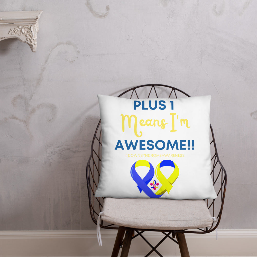 Plus 1 Means I'm Awesome Pillow