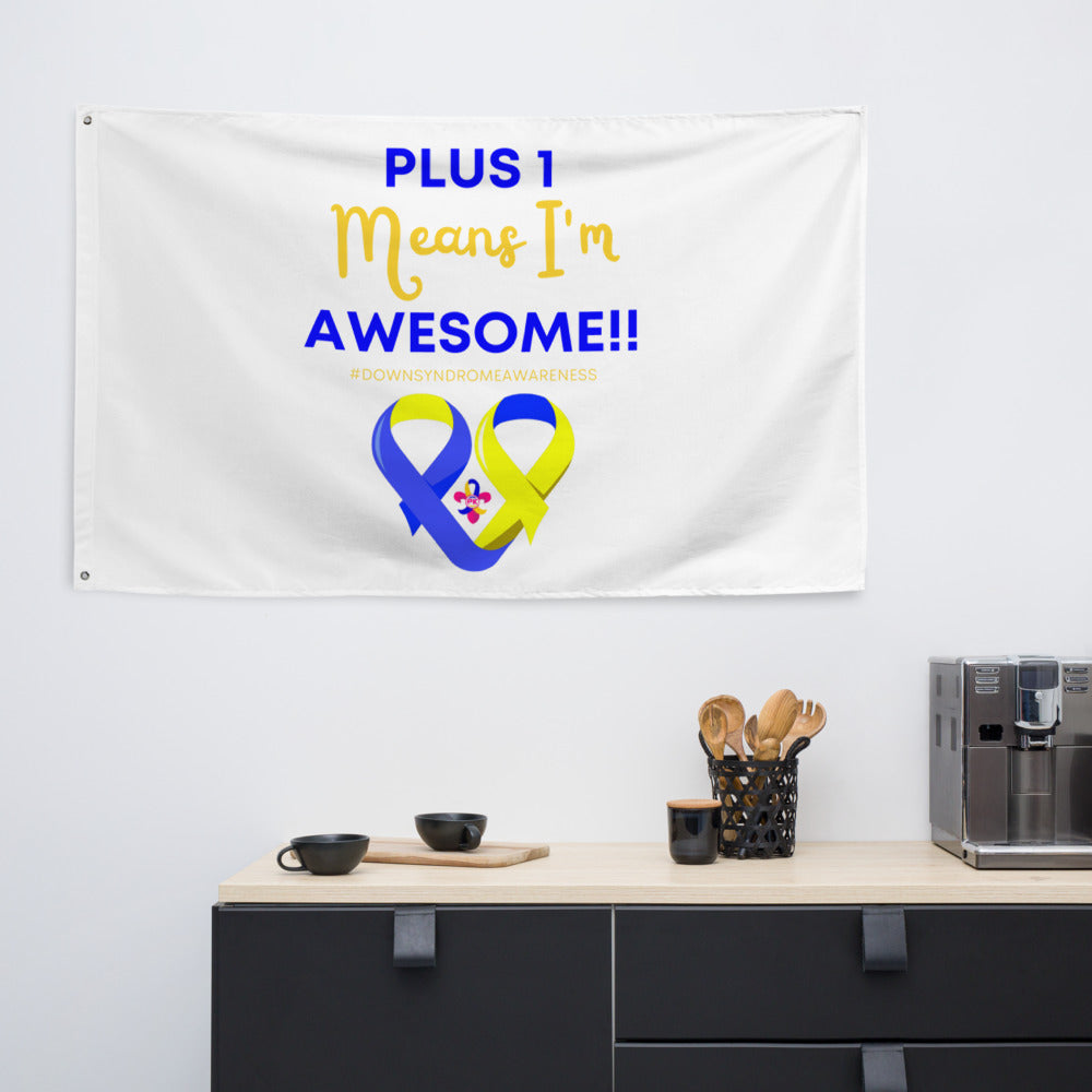 Plus 1 Means I'm Awesome Flag