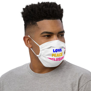 Love Peace Inclusion Face Mask