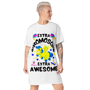 Extra Chromosome, Extra Awesome Tshirt Dress (PLUS SIZE)