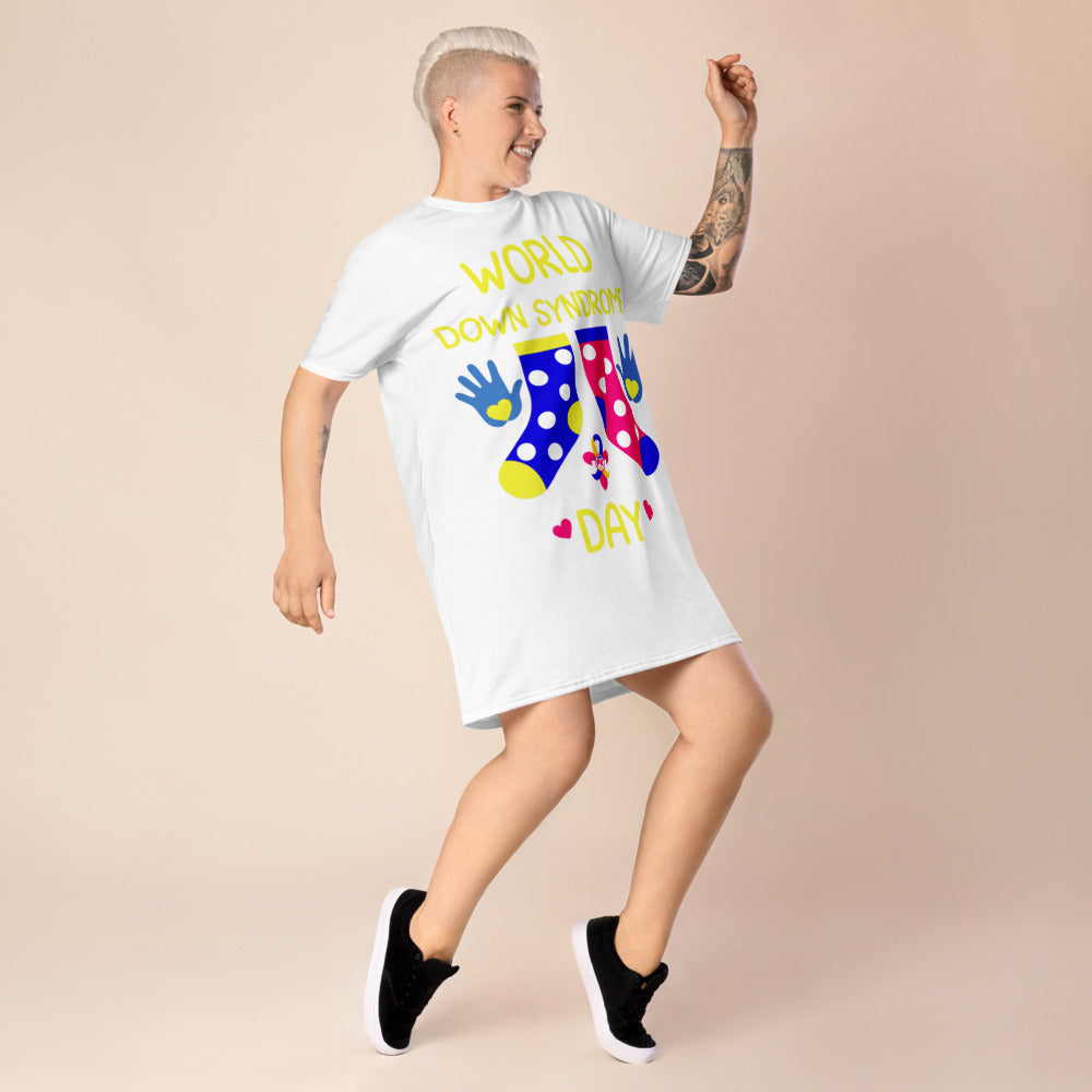 World Down Syndrome Day T-shirt dress