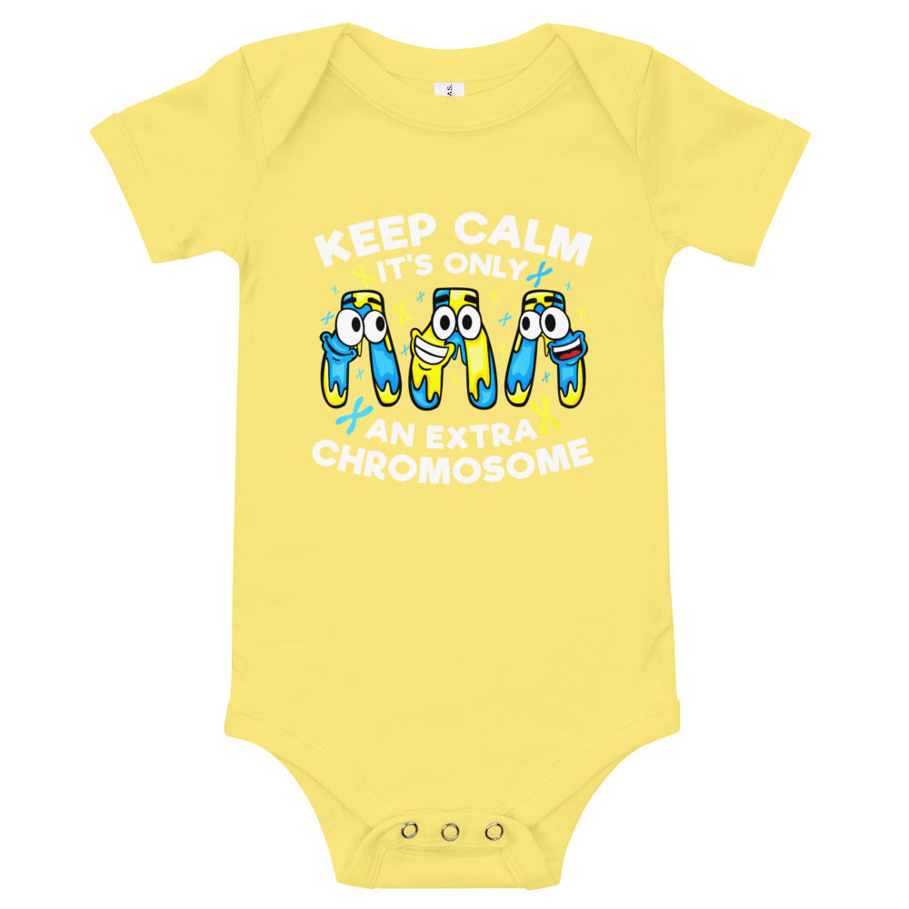 Keep Calm It's Only Extra Chromosome Short Sleeve One Piece