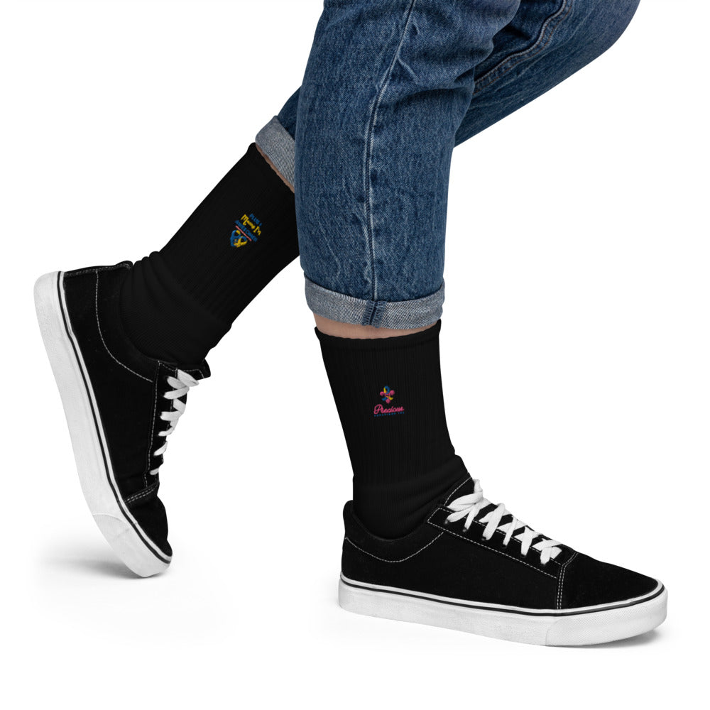 Plus 1 Means I'm Awesome Embroidered socks