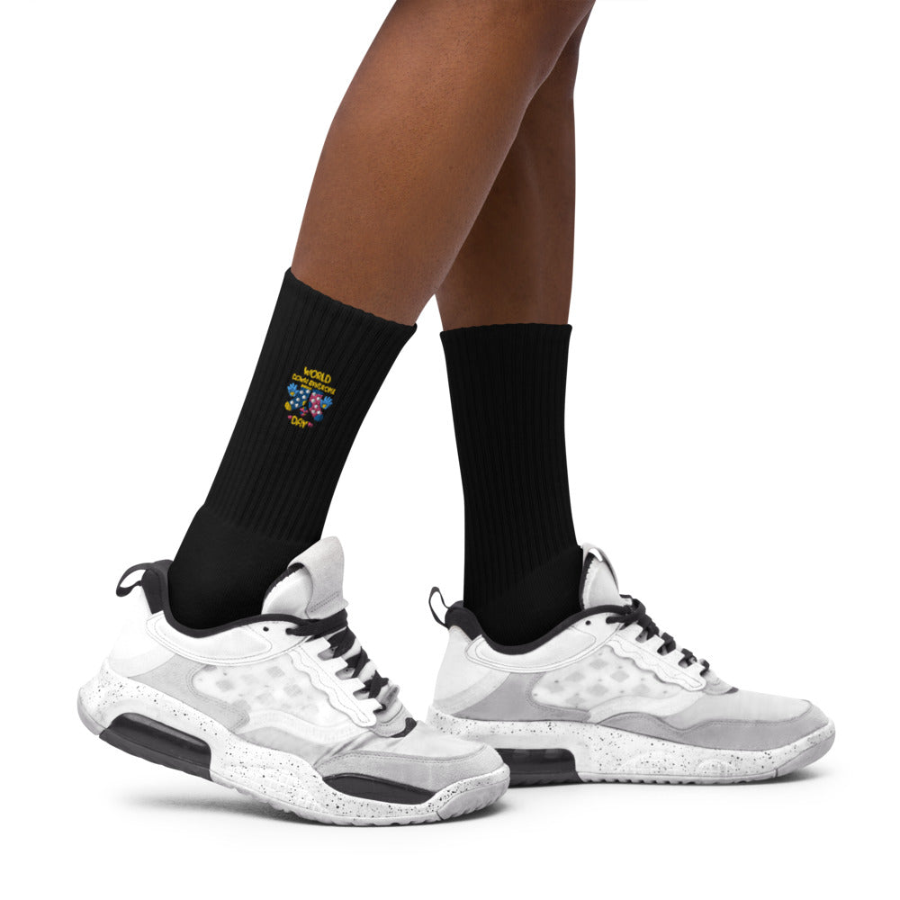 World Down Syndrome Day Embroided Socks