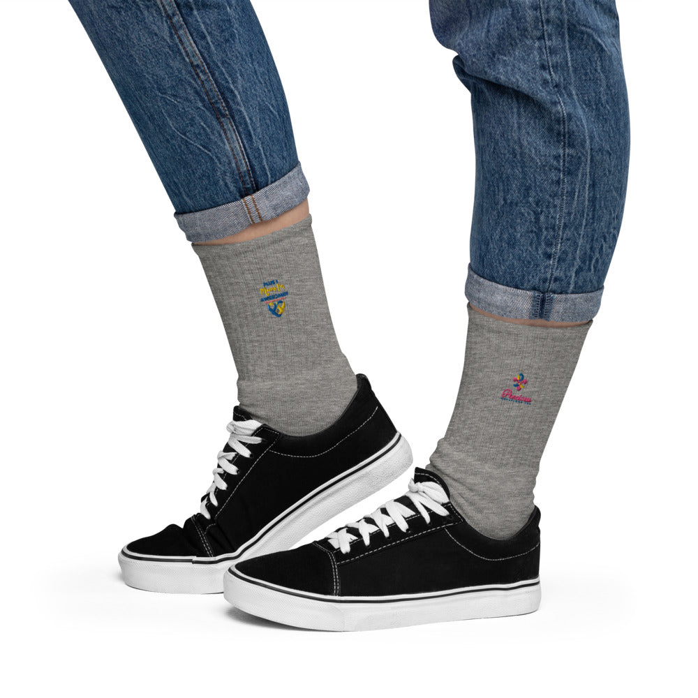Plus 1 Means I'm Awesome Embroidered socks