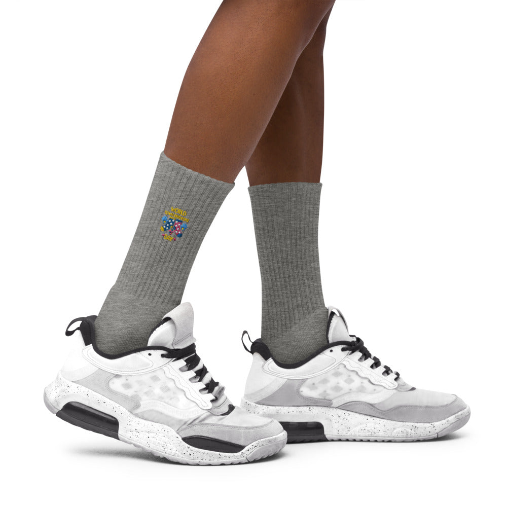 World Down Syndrome Day Embroided Socks