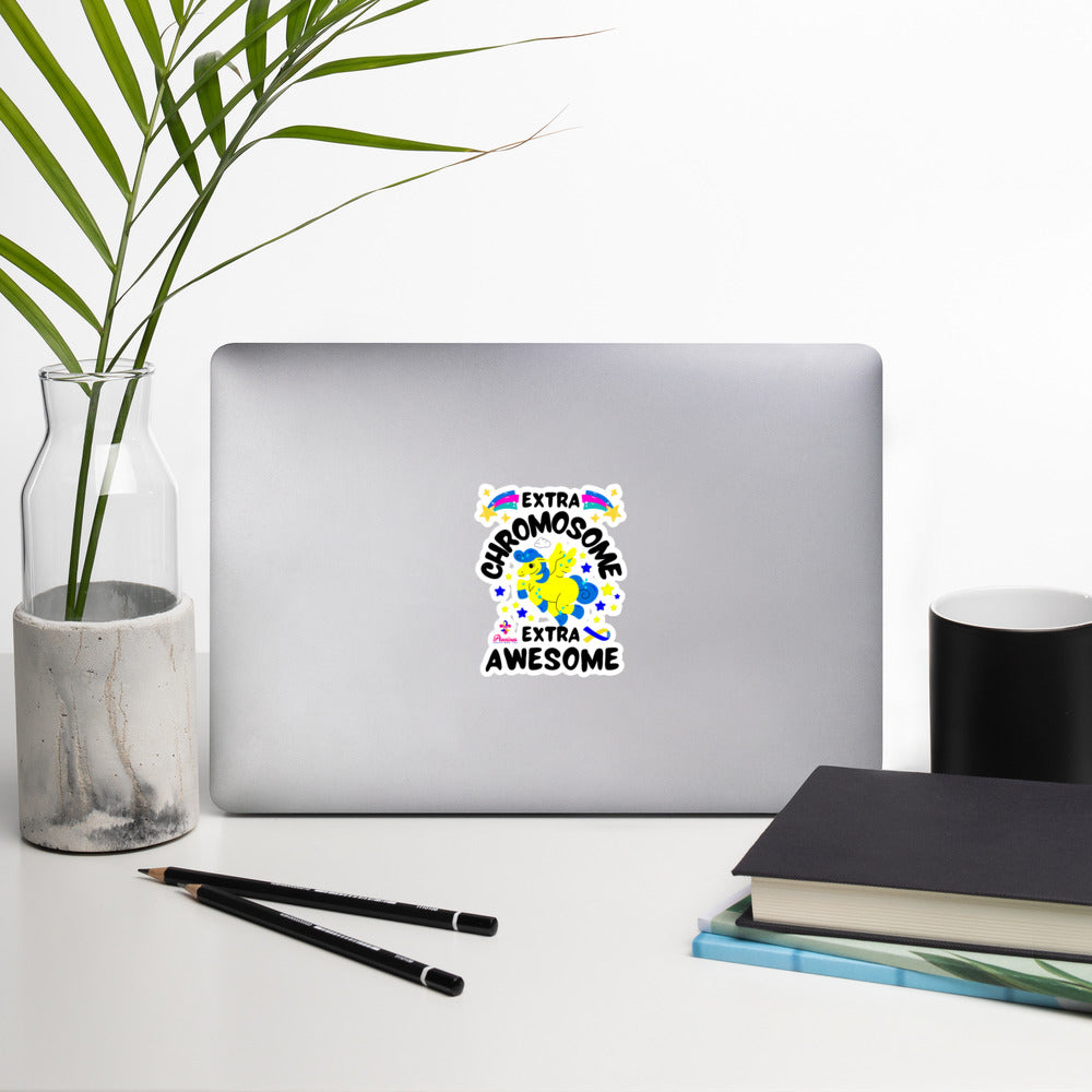 Extra Chromosome Extra Awesome Bubble-free stickers