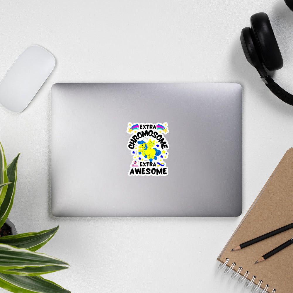 Extra Chromosome Extra Awesome Bubble-free stickers