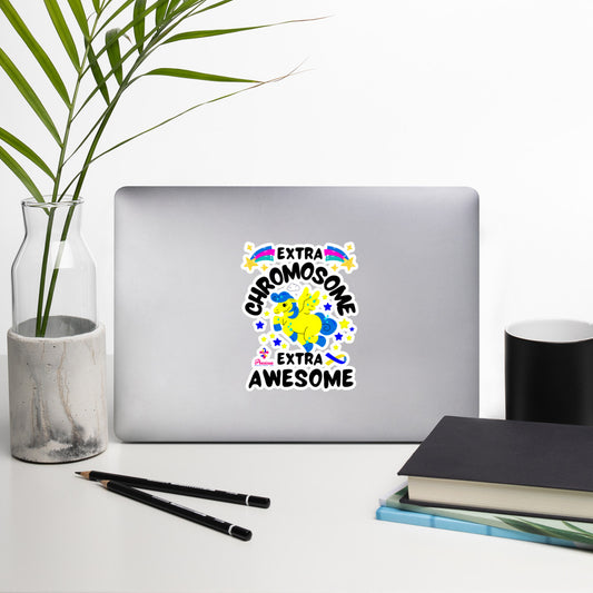 Extra Chromosome Extra Awesome Bubble-free stickers