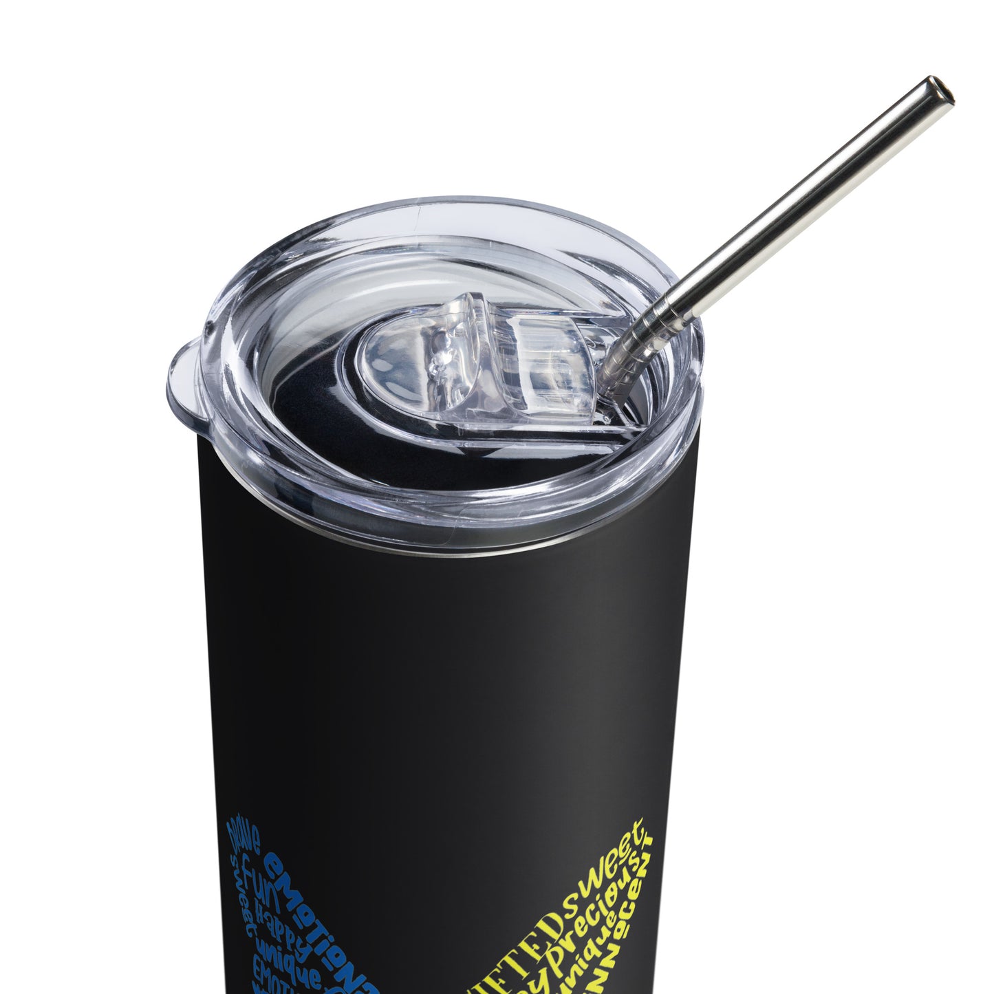 Down Syndrome Awareness Month Butterfly Stainless Steel Tumbler