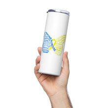 Load image into Gallery viewer, Down Syndrome Awareness Month Butterfly Stainless Steel Tumbler
