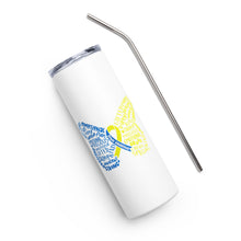 Load image into Gallery viewer, Down Syndrome Awareness Month Butterfly Stainless Steel Tumbler
