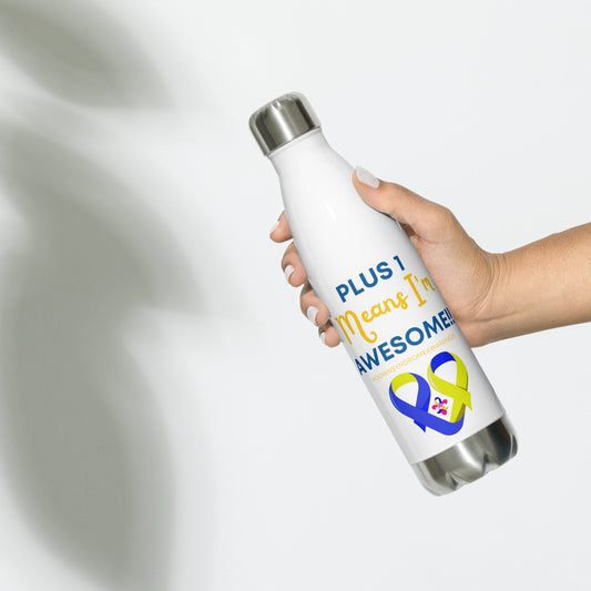 Plus 1 Means I'm Awesome Stainless Steel Water Bottle