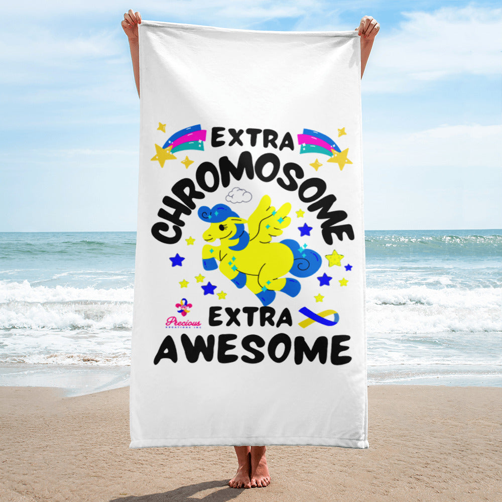 Extra Chromosome Extra Awesome Towel