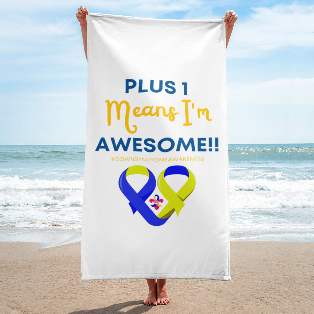 Plus 1 Means I'm Awesome Towel