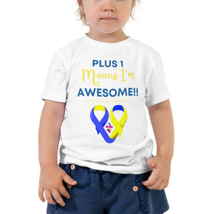 Plus 1 Means I'm Awesome Shirt (Toddler)