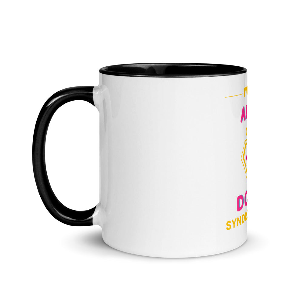 I'm the AUNT of a Down Syndrome Hero Mug with Color Inside