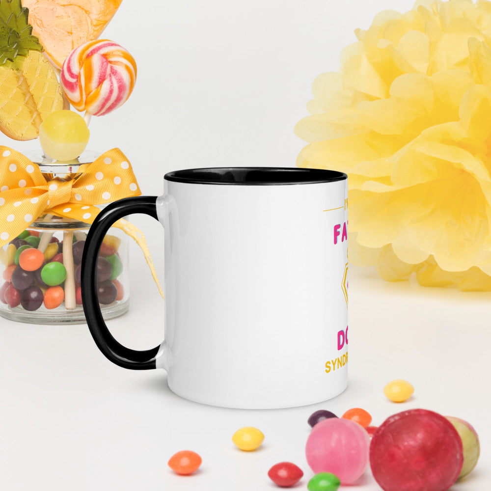 I'm the FATHER of a Down Syndrome Hero Mug with Color Inside
