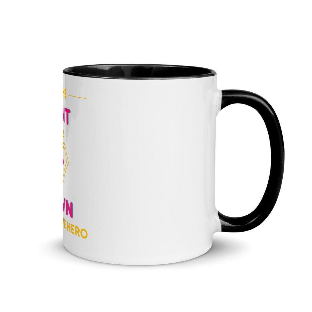 I'm the AUNT of a Down Syndrome Hero Mug with Color Inside
