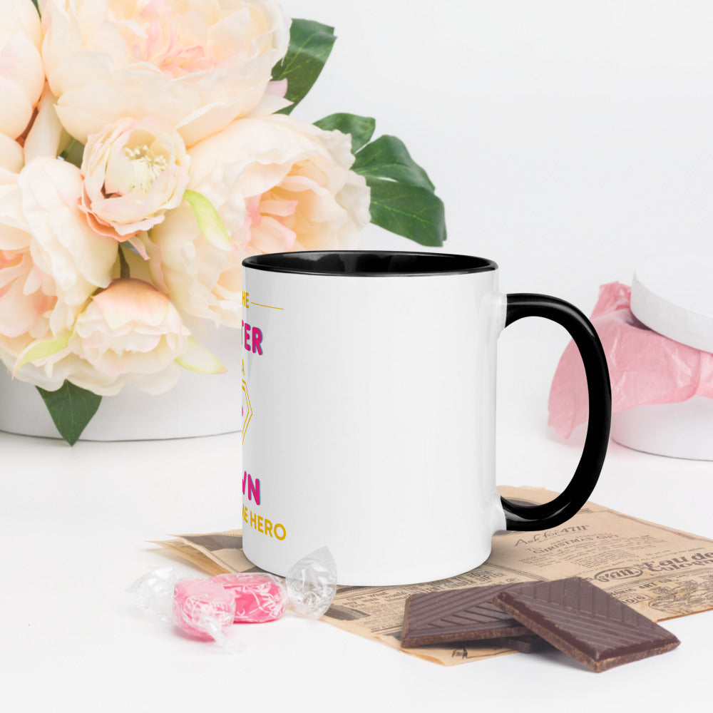 I'm the SISTER of a Down Syndrome Hero Mug with Color Inside