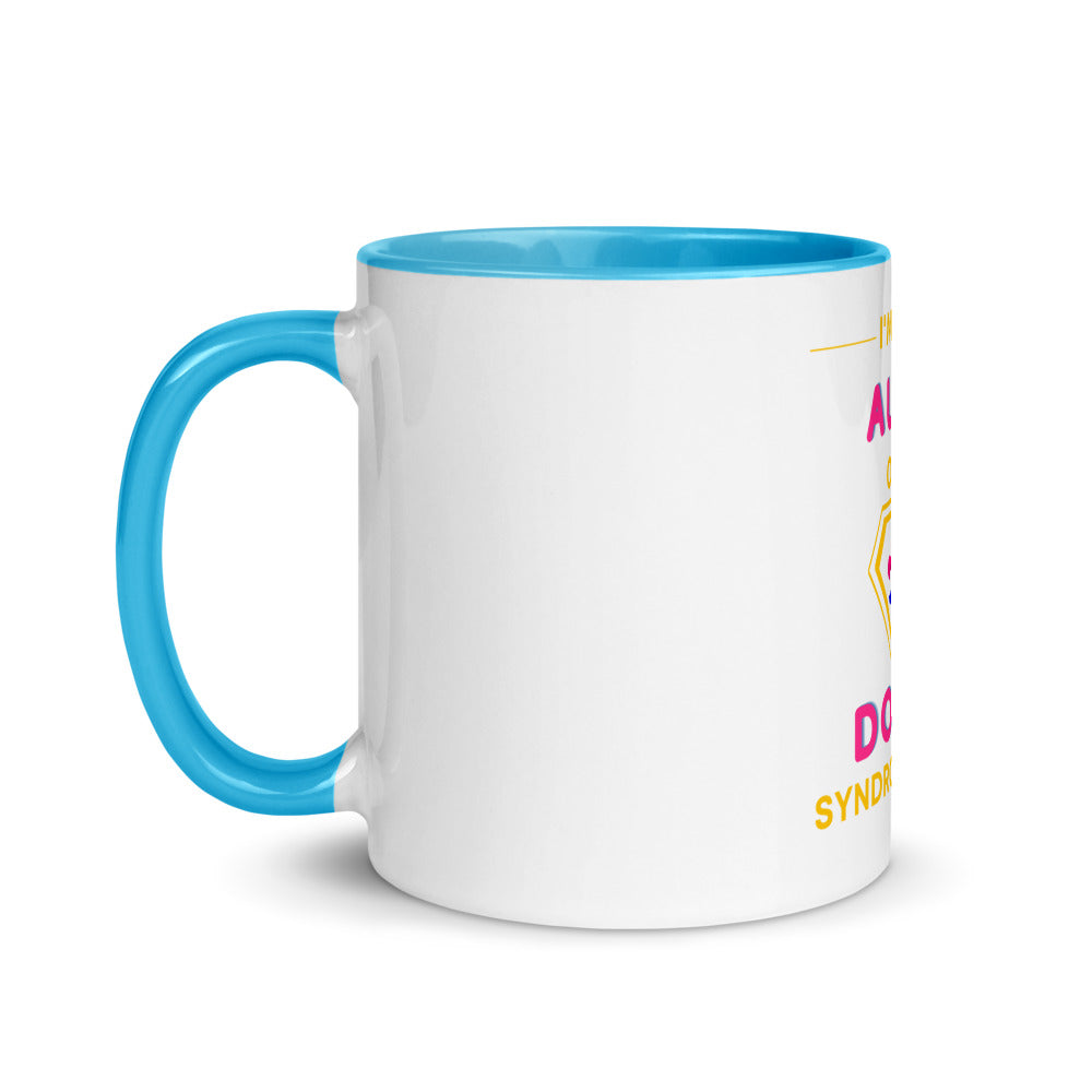 I'm the AUNT of a Down Syndrome Hero Mug with Color Inside