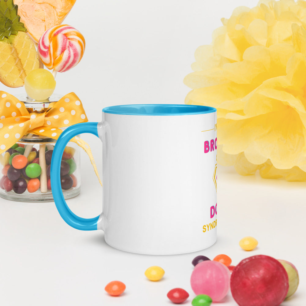 I'm the BROTHER of a Down Syndrome Hero Mug with Color Inside
