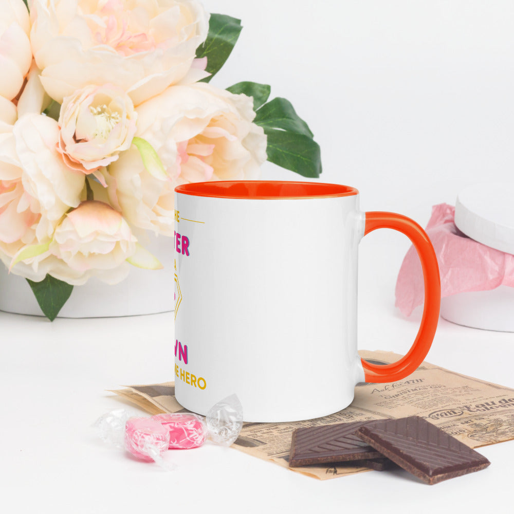 I'm the SISTER of a Down Syndrome Hero Mug with Color Inside