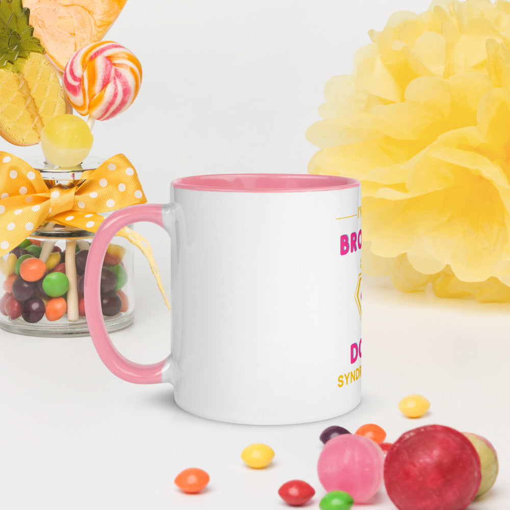 I'm the BROTHER of a Down Syndrome Hero Mug with Color Inside