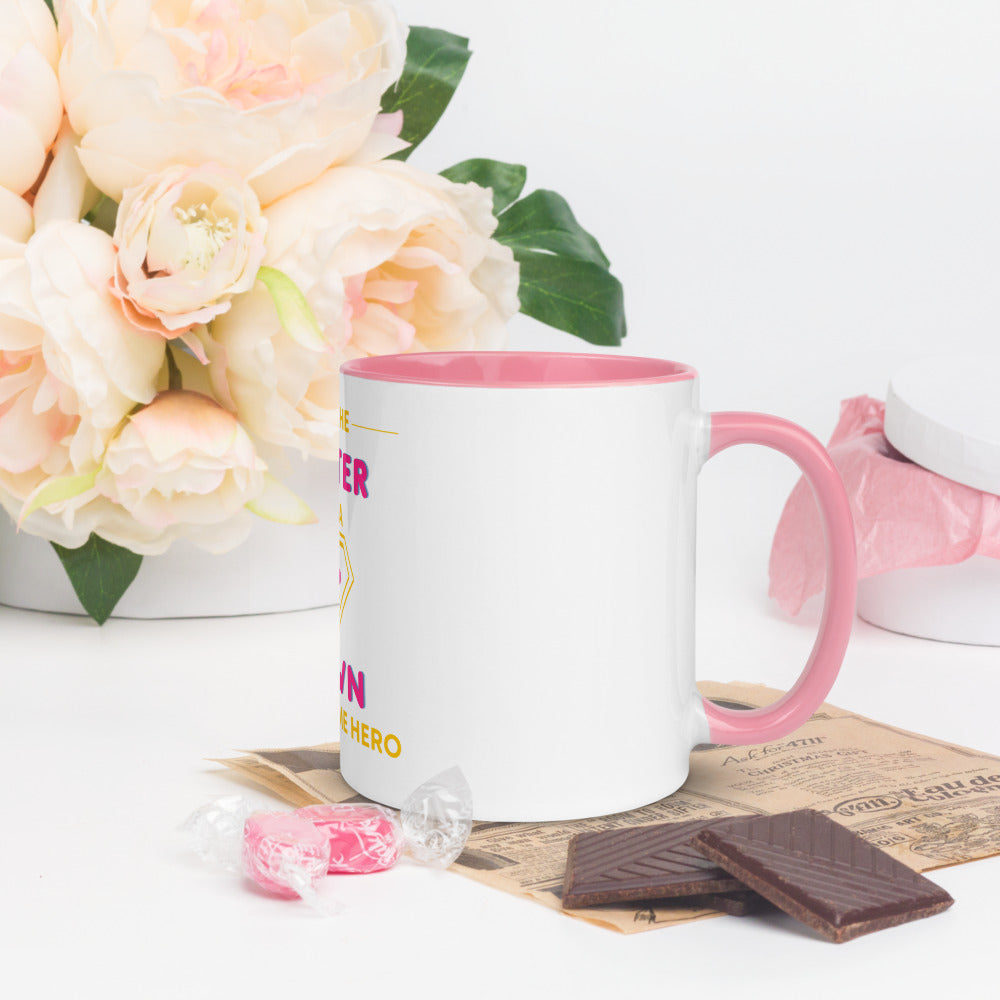I'm the SISTER of a Down Syndrome Hero Mug with Color Inside