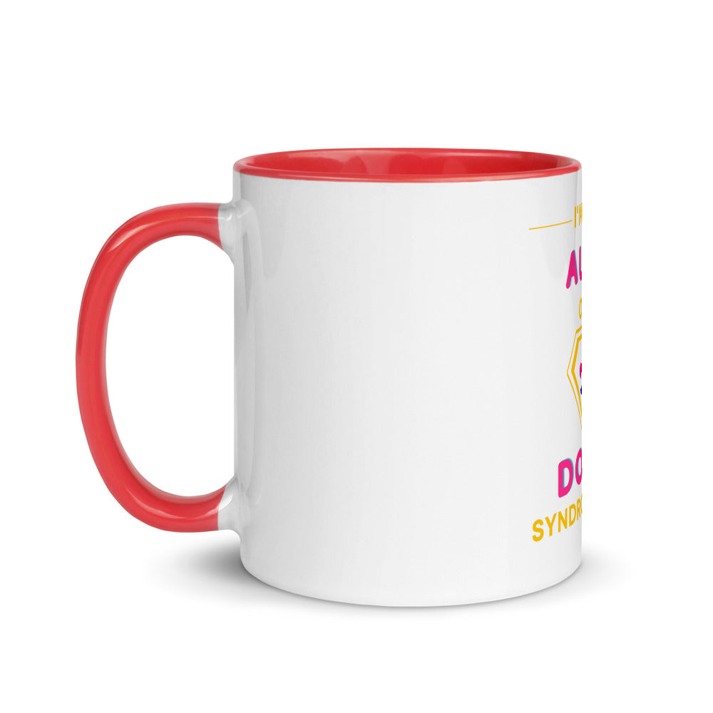 I'm the AUNT of a Down Syndrome Hero Mug with Color Inside