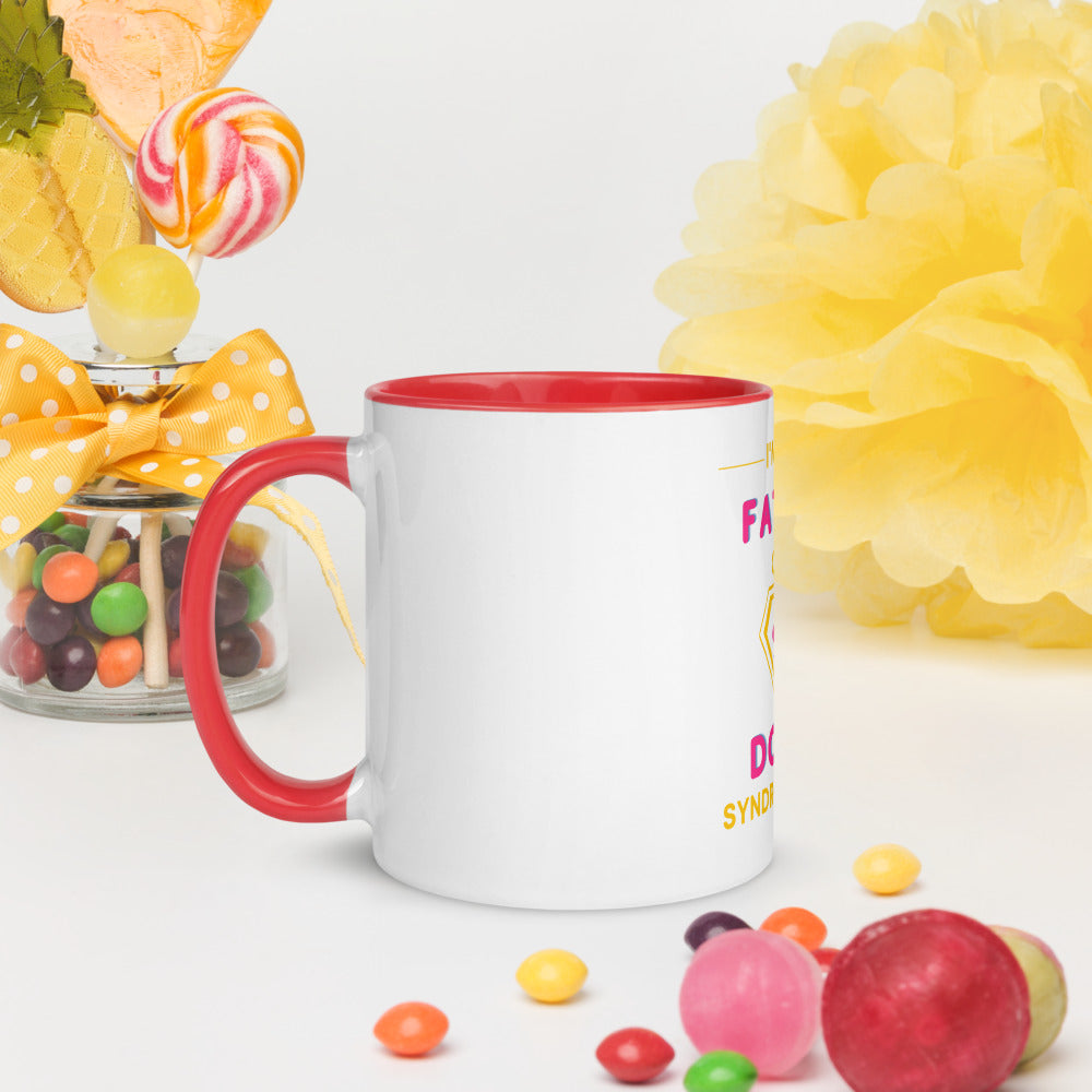 I'm the FATHER of a Down Syndrome Hero Mug with Color Inside