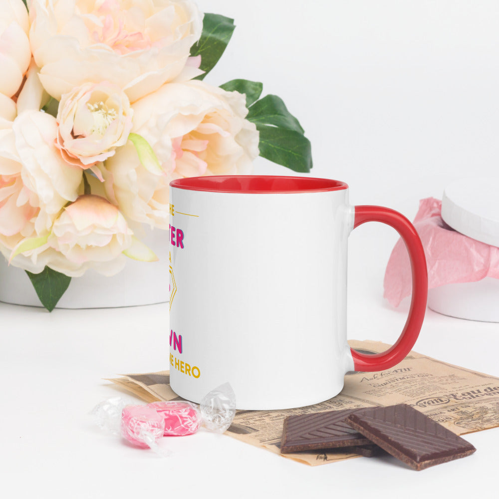 I'm the SISTER of a Down Syndrome Hero Mug with Color Inside